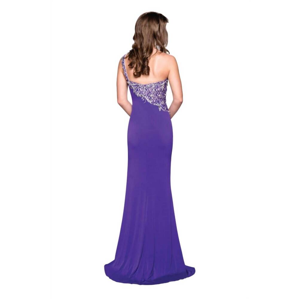 NEW KARISHMA CREATIONS envious couture prom dress in purple